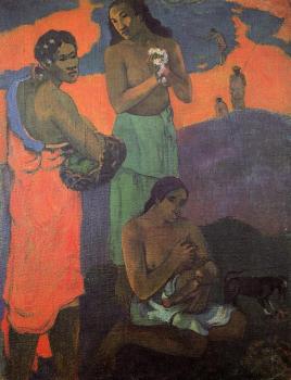 保羅 高更 Three Woman on the Seashore